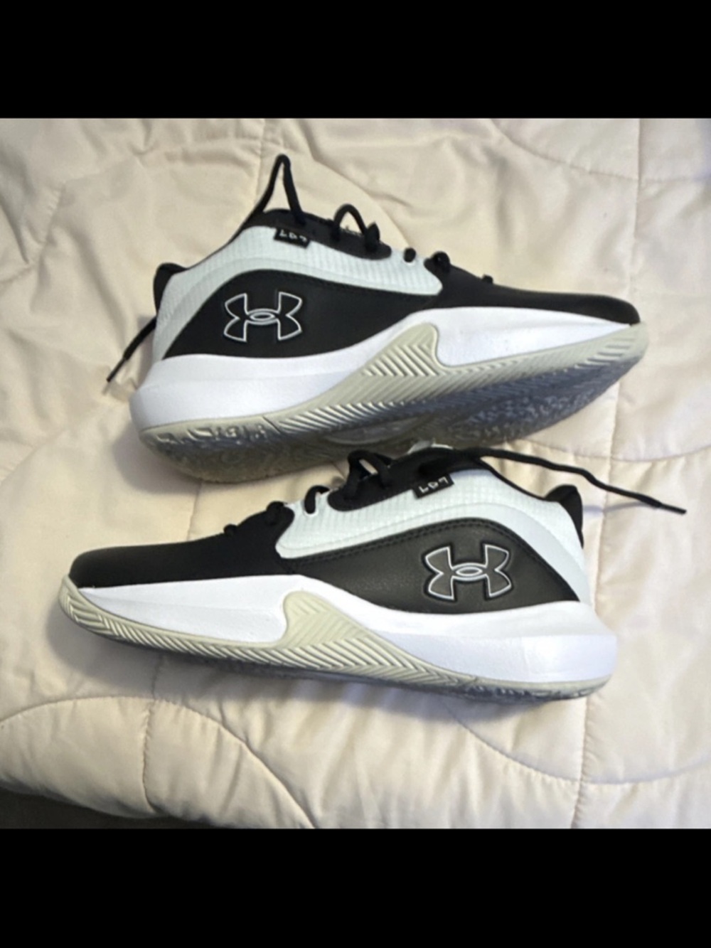 Under Armour Black and White Training Sneakers